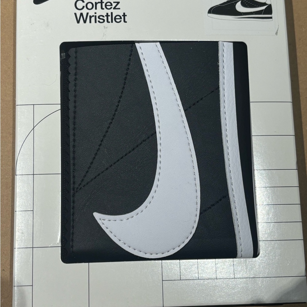Nike Icon Cortez Black Wristlet